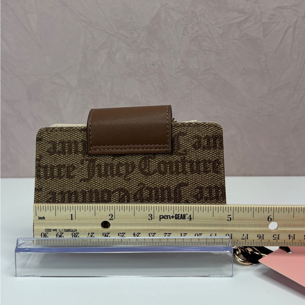Juicy Couture All Things Juicy Tab Card Wallet Chestnut Chino - Picture 6 of 14